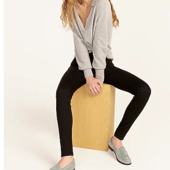 J. Crew 9" Mid-Rise Stretchy Toothpick "New Black" Jean Size 28 - Picture 4 of 6